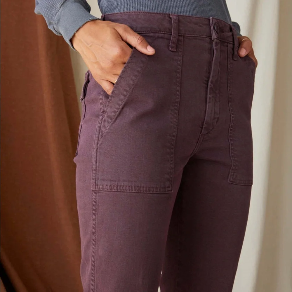 AMO EASY ARMY TROUSER, 25, WINE
